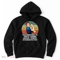 Never Underestimate The Power Of A Grandma Who Votes Hoodie thumb 0