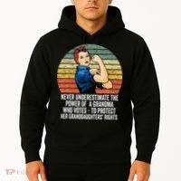 Never Underestimate The Power Of A Grandma Who Votes Hoodie thumb 2