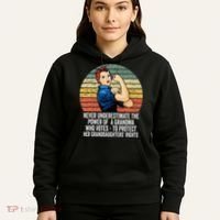 Never Underestimate The Power Of A Grandma Who Votes Hoodie thumb 5