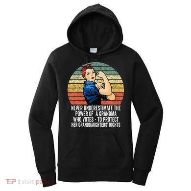 Never Underestimate The Power Of A Grandma Who Votes Women's Hoodie