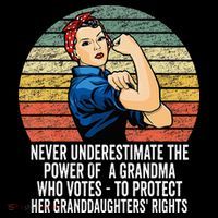 Never Underestimate The Power Of A Grandma Who Votes Women's Hoodie thumb 2