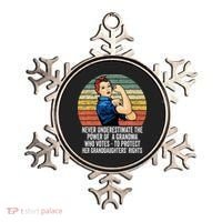 Never Underestimate The Power Of A Grandma Who Votes Ornament thumb 0