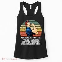 Never Underestimate The Power Of A Grandma Who Votes Women's Tank Top thumb 0