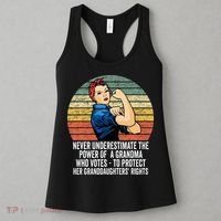 Never Underestimate The Power Of A Grandma Who Votes Women's Tank Top thumb 3