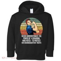 Never Underestimate The Power Of A Grandma Who Votes Toddler Hoodie thumb 0