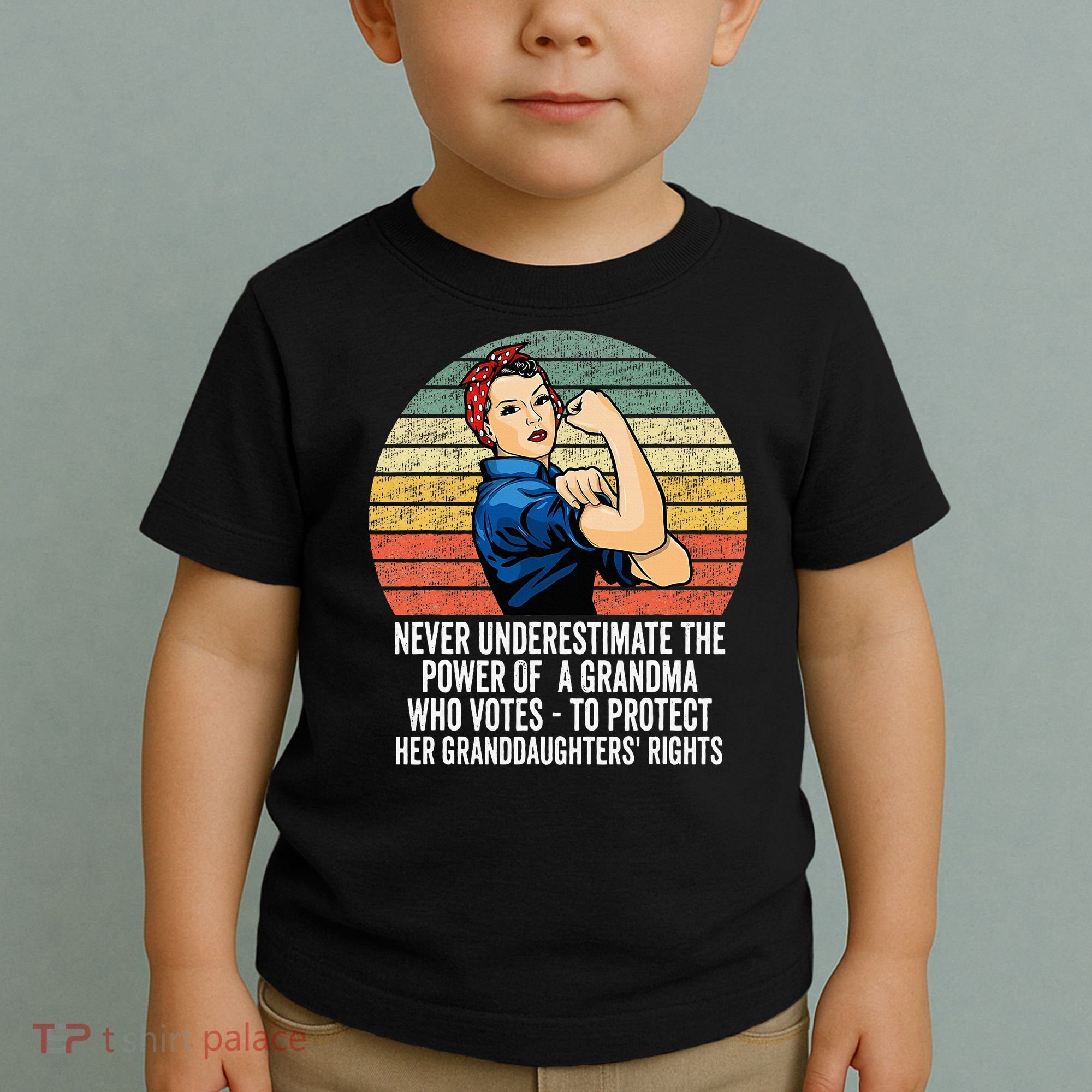 Never Underestimate The Power Of A Grandma Who Votes Toddler T-Shirt
