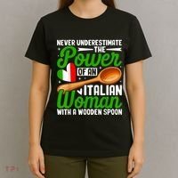 Never Underestimate The Power Of An Italian Woman T-Shirt thumb 4