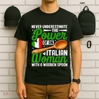 Never Underestimate The Power Of An Italian Woman T-Shirt thumb 6