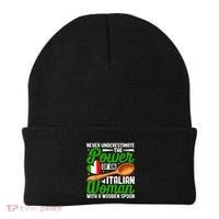 Never Underestimate The Power Of An Italian Woman Beanie thumb 0