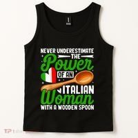 Never Underestimate The Power Of An Italian Woman Tank Top thumb 2