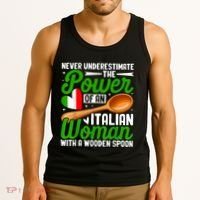 Never Underestimate The Power Of An Italian Woman Tank Top thumb 3