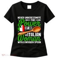 Never Underestimate The Power Of An Italian Woman Women's T-Shirt thumb 0
