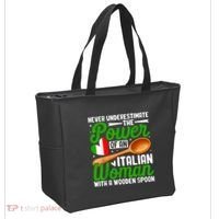 Never Underestimate The Power Of An Italian Woman Tote Bag thumb 2