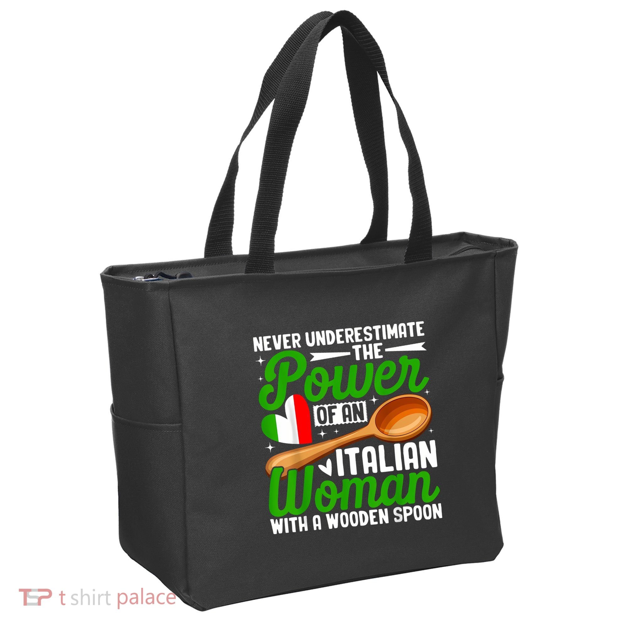 Never Underestimate The Power Of An Italian Woman Tote Bag