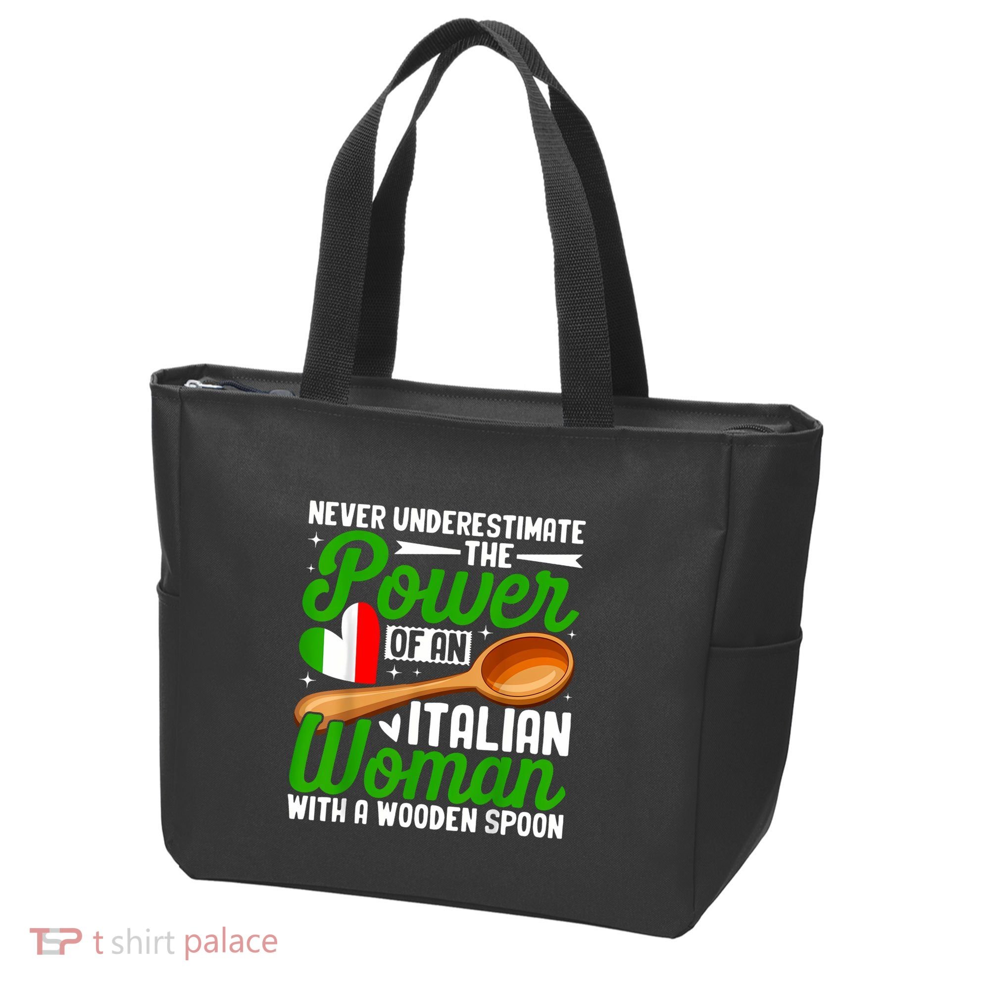 Never Underestimate The Power Of An Italian Woman Tote Bag