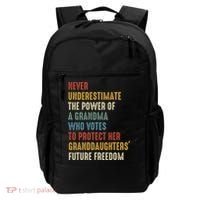 Never Underestimate The Power Of A Grandma Who Votes Backpack thumb 0