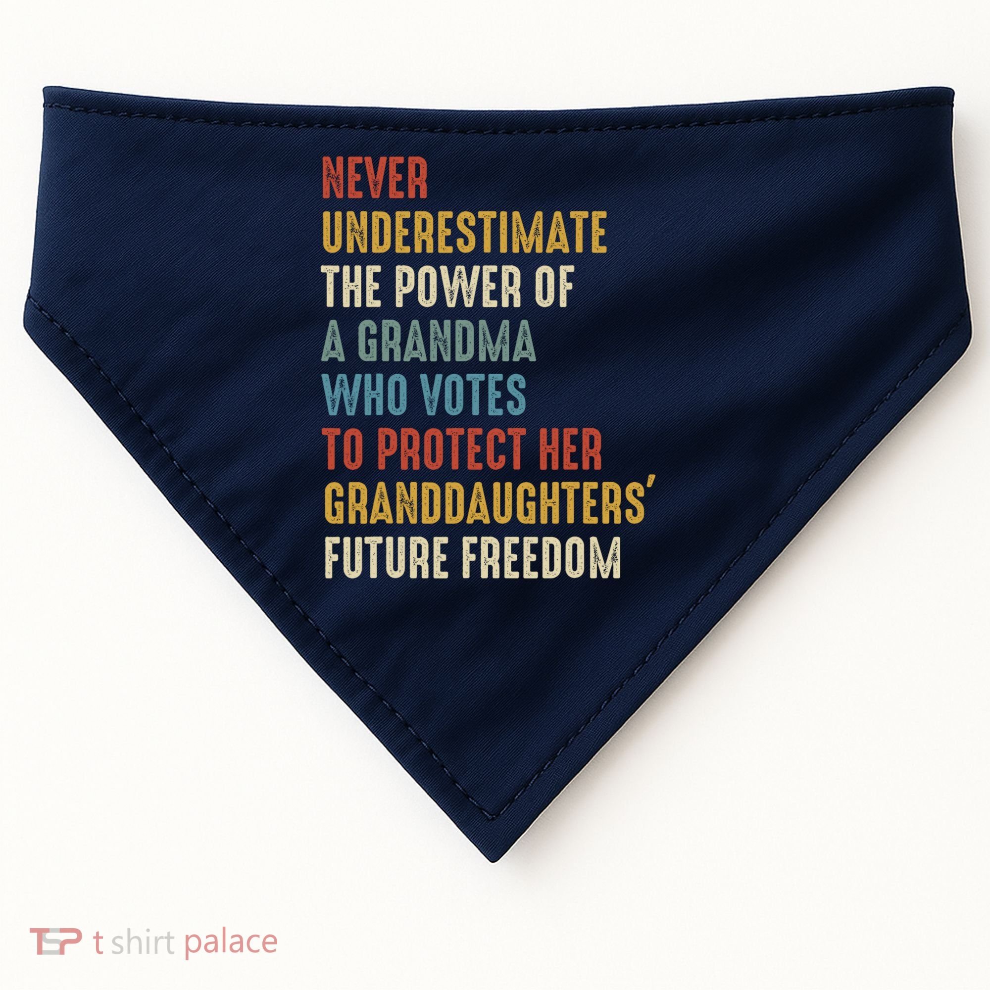 Never Underestimate The Power Of A Grandma Who Votes USA-Made Doggie Bandana