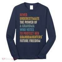 Never Underestimate The Power Of A Grandma Who Votes Long Sleeve Shirt thumb 0