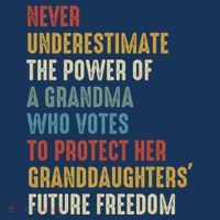 Never Underestimate The Power Of A Grandma Who Votes Women's Hoodie thumb 2