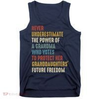 Never Underestimate The Power Of A Grandma Who Votes Tank Top thumb 0