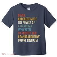 Never Underestimate The Power Of A Grandma Who Votes Toddler T-Shirt thumb 0