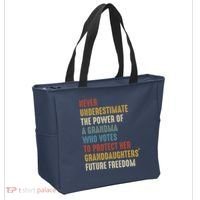 Never Underestimate The Power Of A Grandma Who Votes Tote Bag thumb 2