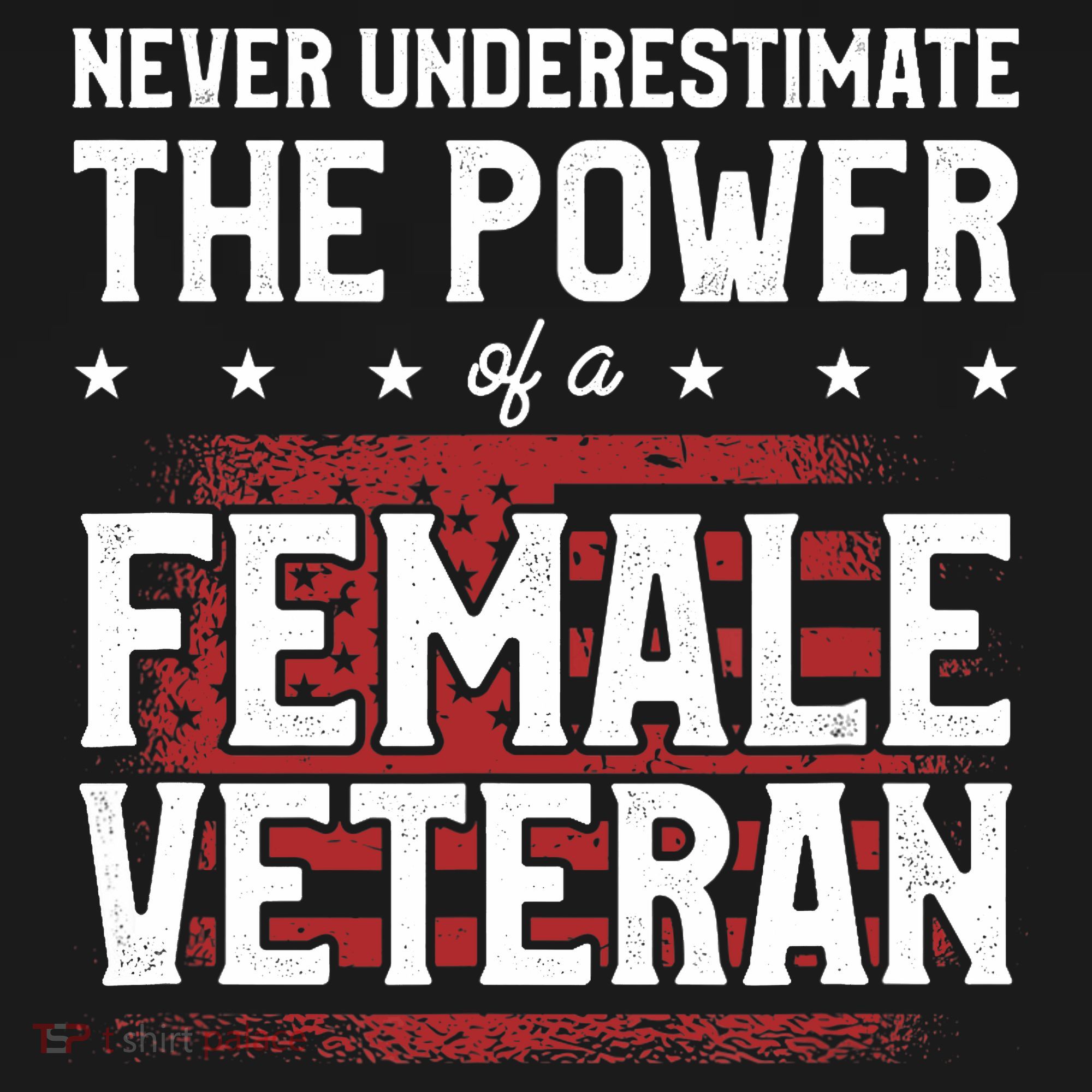 Never Underestimate The Power Of A Female Veteran Women's Hoodie