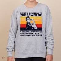 Never Underestimate The Power Of A Grandma Who Votes Women's Sweatshirt thumb 0