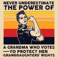 Never Underestimate The Power Of A Grandma Who Votes Tote Bag thumb 4