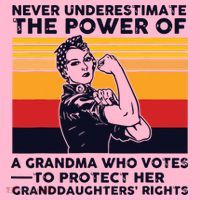 Never Underestimate The Power Of A Grandma Who Votes Coaster thumb 2