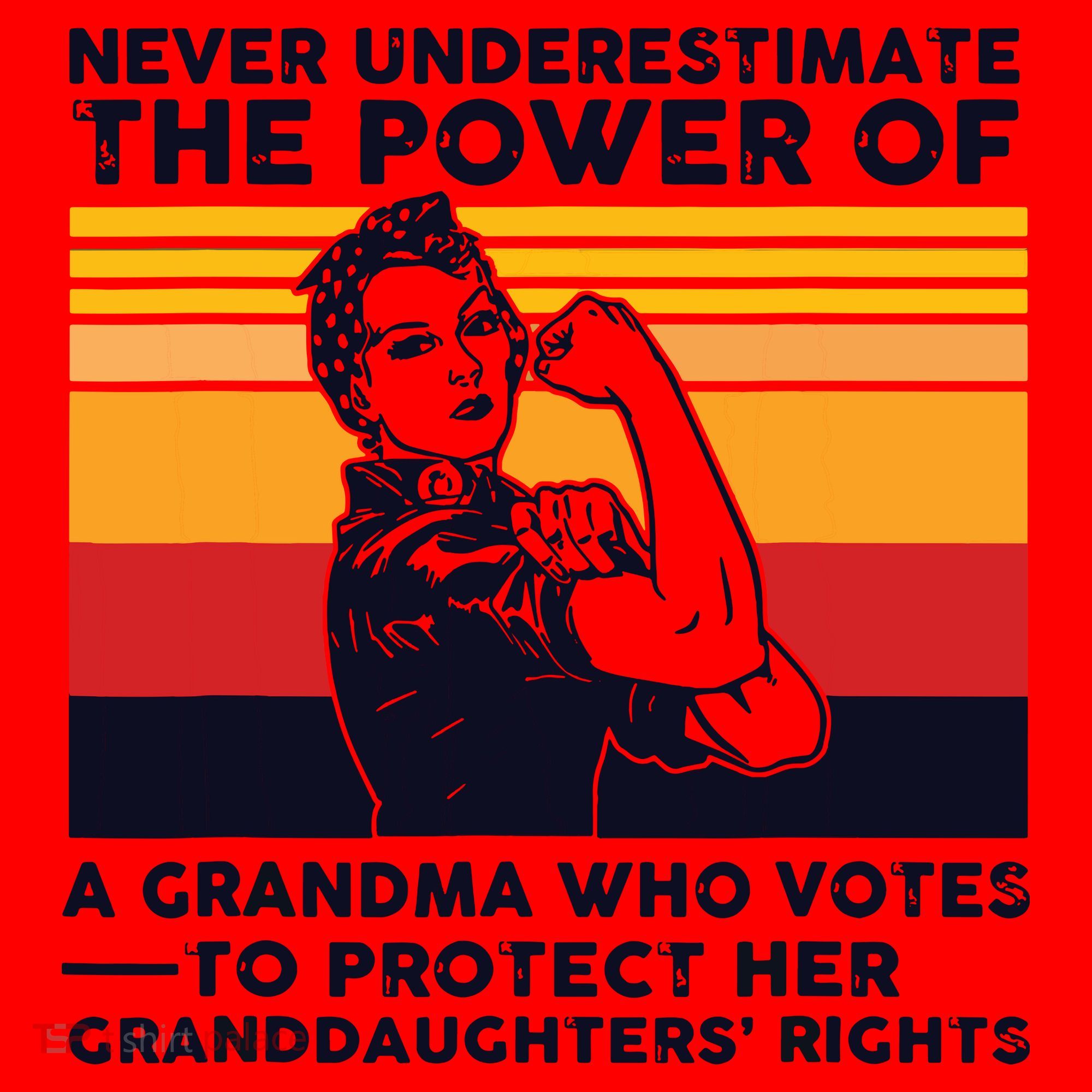 Never Underestimate The Power Of A Grandma Who Votes Santa Hat