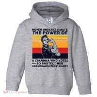 Never Underestimate The Power Of A Grandma Who Votes Toddler Hoodie thumb 0