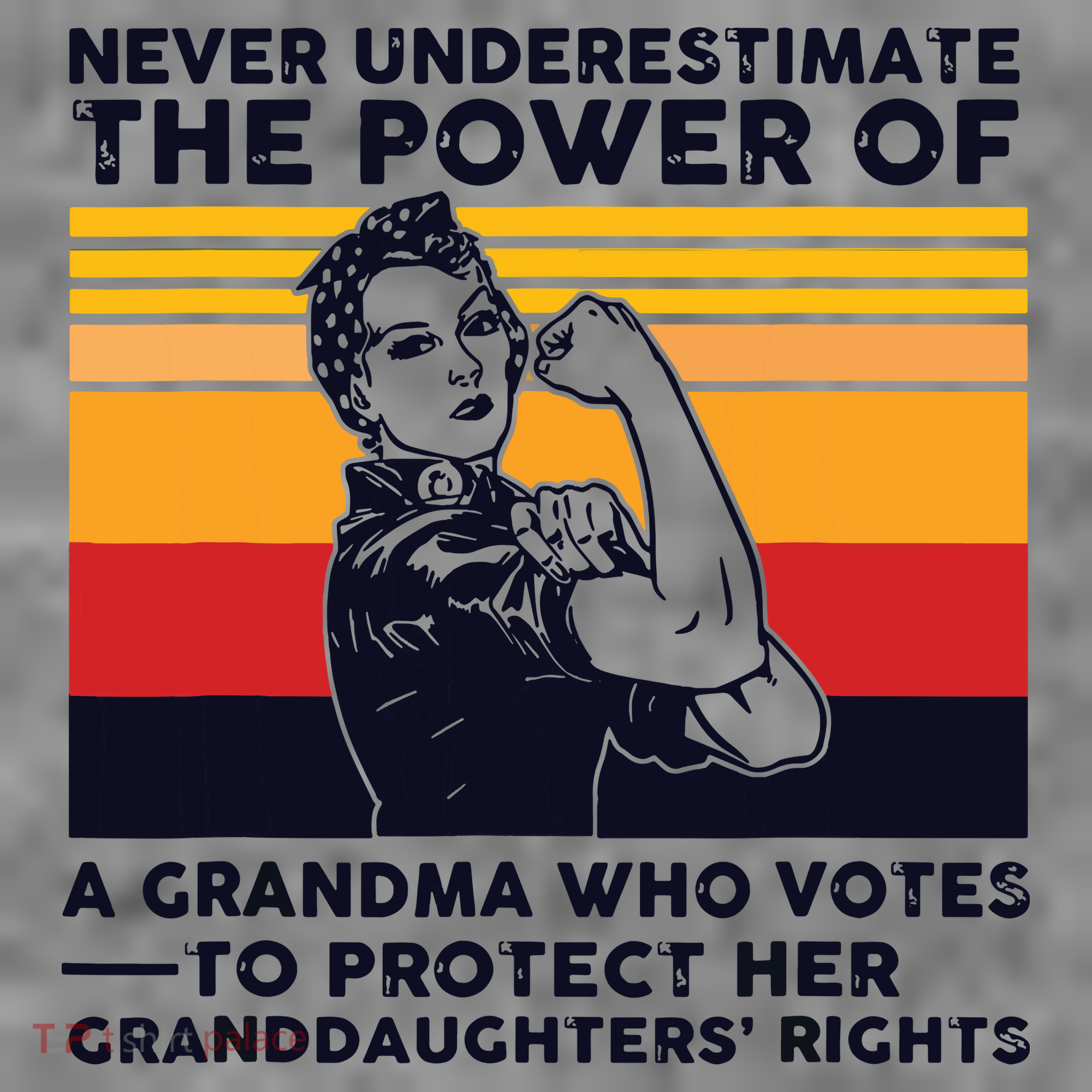 Never Underestimate The Power Of A Grandma Who Votes Toddler Hoodie