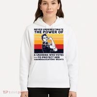 Never Underestimate The Power Of A Grandma Who Votes Hoodie thumb 5