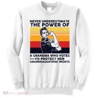 Never Underestimate The Power Of A Grandma Who Votes Sweatshirt thumb 0