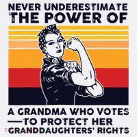 Never Underestimate The Power Of A Grandma Who Votes Sweatshirt thumb 3