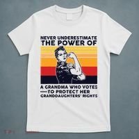 Never Underestimate The Power Of A Grandma Who Votes T-Shirt thumb 5