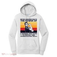 Never Underestimate The Power Of A Grandma Who Votes Women's Hoodie thumb 0