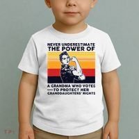 Never Underestimate The Power Of A Grandma Who Votes Toddler T-Shirt thumb 2