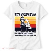 Never Underestimate The Power Of A Grandma Who Votes Women's T-Shirt thumb 0
