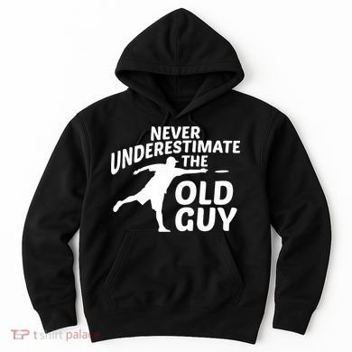 Never Underestimate The Old Guy Retron Vintage Disc Golf Hoodie
