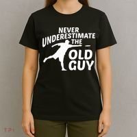 Never Underestimate The Old Guy Retron Vintage Disc Golf T-Shirt thumb 4