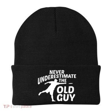 Never Underestimate The Old Guy Retron Vintage Disc Golf Beanie