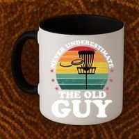 Never Underestimate The Old Guy Funny Disc Golf Frisbee Gift Coffee Mug thumb 2