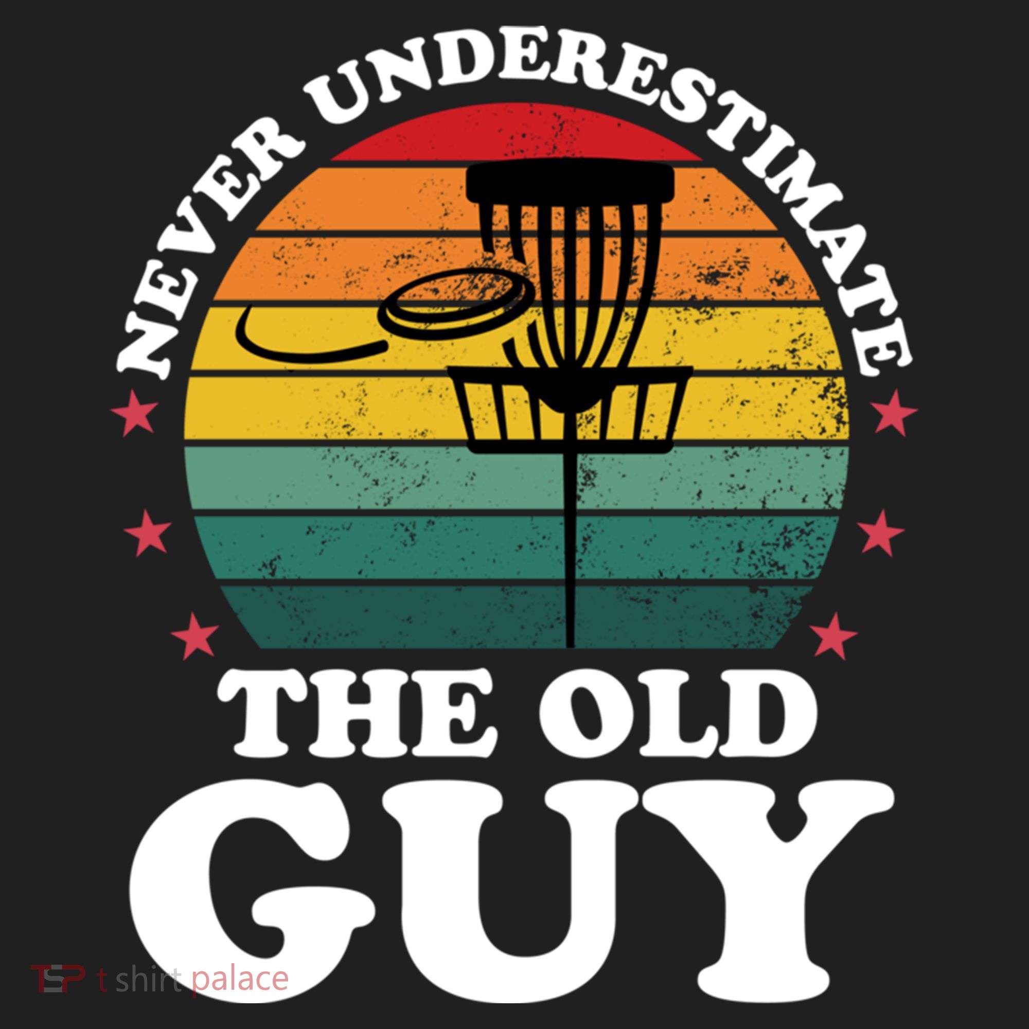 Never Underestimate The Old Guy Funny Disc Golf Frisbee Gift Beanie