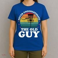 Never Underestimate The Old Guy Funny Disc Golf Frisbee Gift T-Shirt thumb 4