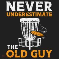 Never Underestimate The Old Guy Funny Disc Golf Frisbee Gift Women's Sweatshirt thumb 2