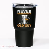 Never Underestimate The Old Guy Funny Disc Golf Frisbee Gift Tumbler thumb 0