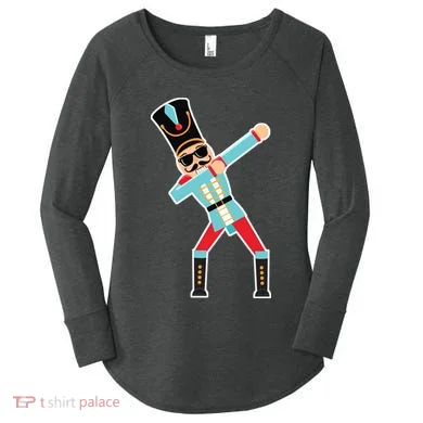 Nutcracker Dab Women's Perfect Tri Tunic Long Sleeve Shirt