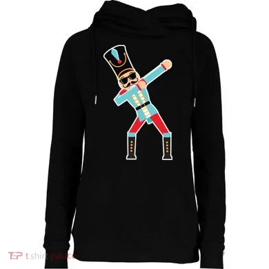 Nutcracker Dab Womens Funnel Neck Pullover Hood